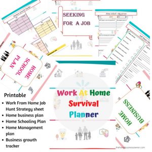 Work from home survival Planner