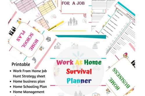 Work from home survival Planner