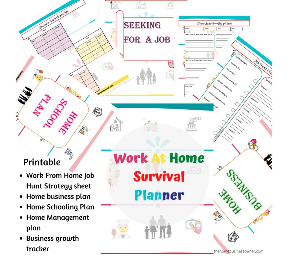 Work from home survival Planner