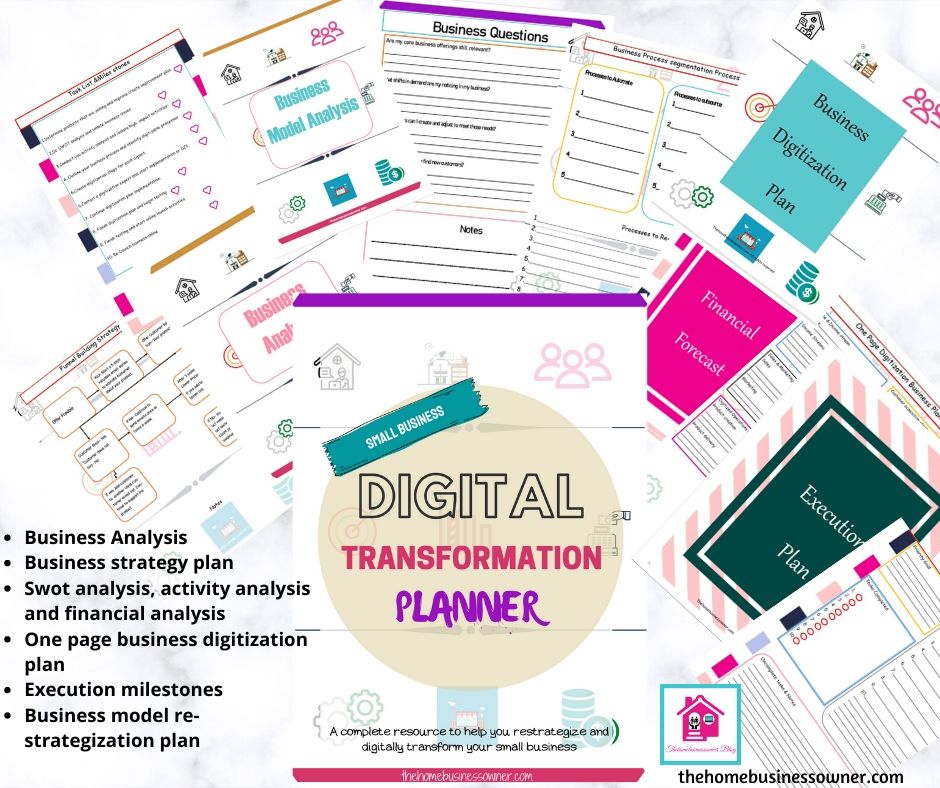 Small business strategy and digitalisation planner