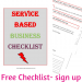 Service based checklist